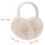Women's White Plush Winter Earmuffs Foldable Warm Ear Covers 2