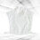 1 dames bloemenprint uitschuifbare kraag halfshirt (wit) 4