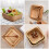 Decorative Fruit Bowl Re Serving Bowl Khaki Wood 1pack 11