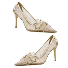 1 paar damen sommerschuhe gazestoff mit schleife