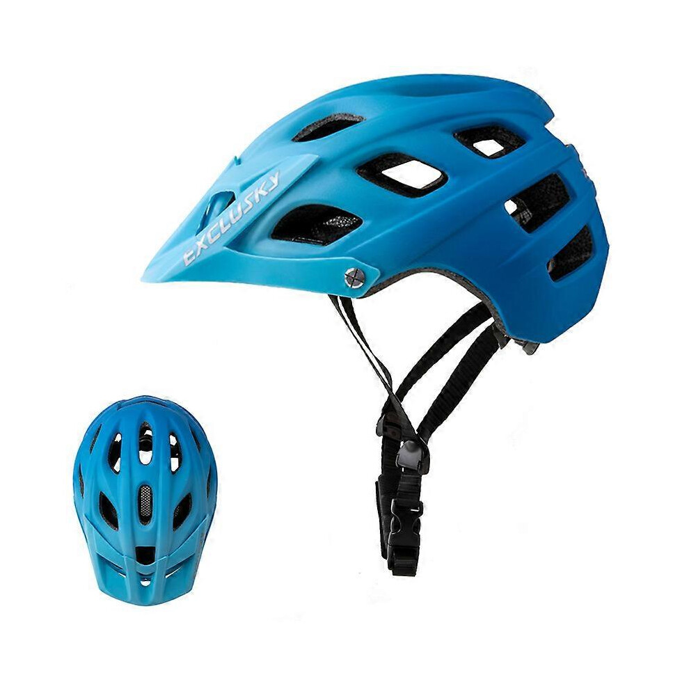 Kikidex (As Show, One Size) Mountain Bike Helmets For Men And Women, Adult Light Bike Helmets For Men And Women, Youth Size Bike Helmets With Designs Gradient Blue