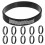 12Pièces Bracelets Silicone Noir Pour Fans Course Racing 1
