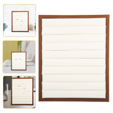 Beige Sieradenstandaard Hout PU Voor Ketting Organisator