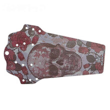 (As show, One size) 2 mud flaps for mountain bikes colorful mud removal tiles for mountain bikes simple weight reduction mud flaps for bicycles ( skull)