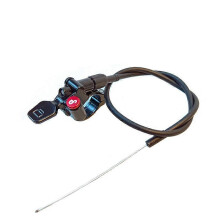(As show, One size) Mountain bike front fork remote control front fork remote control lock switch repair parts (1 piece, switch + wire core + wire tube)