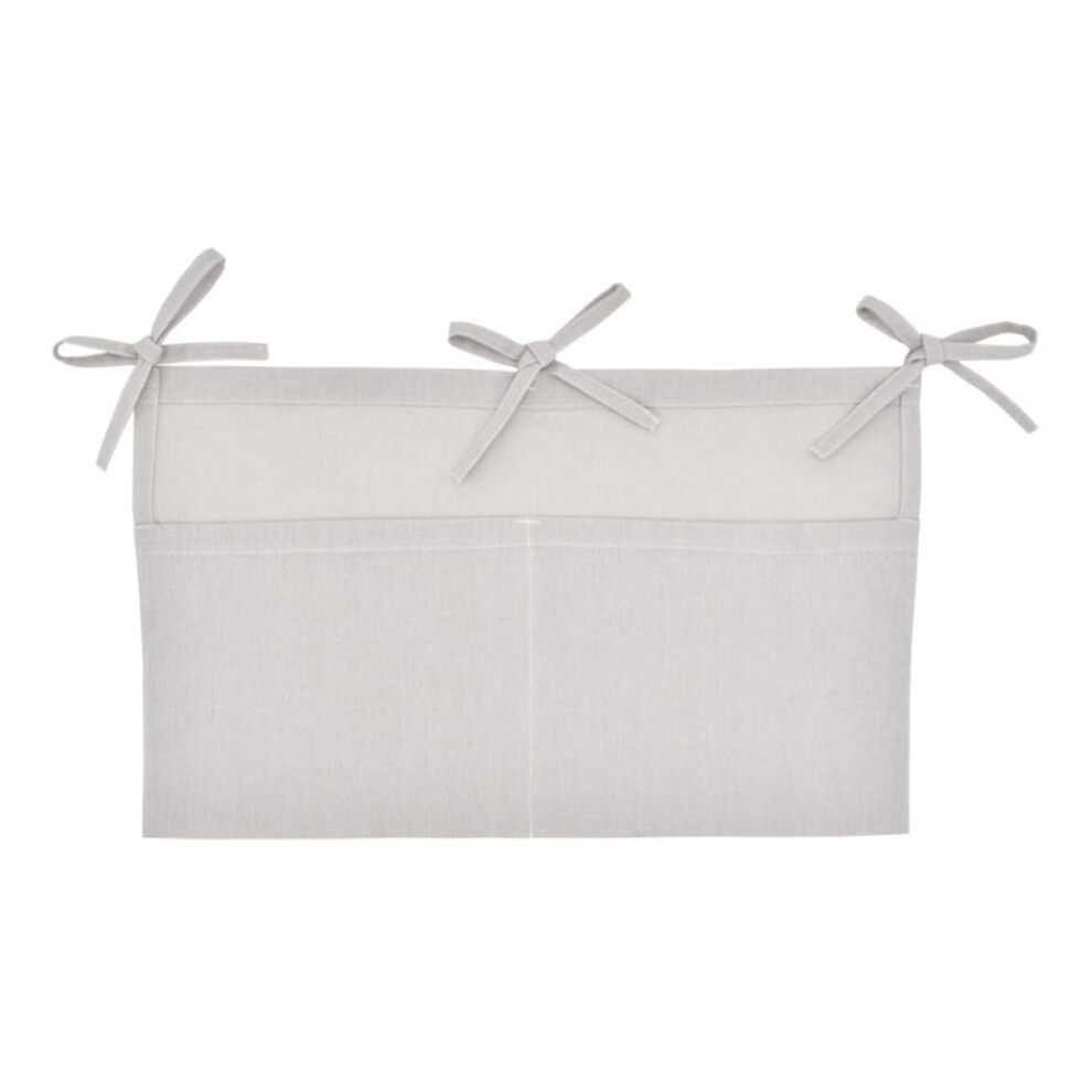 Hanging Storage Bag Linen Crib Pocket Organizer For Diapers Cot Toys Multifunctional Bedside Organizer
