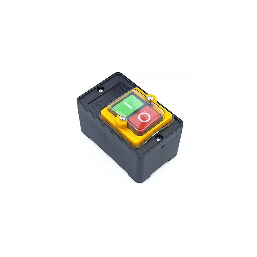 Push Button Switch Start Stop Waterproof 10A 250V 380V For Cutting Machine Bench Drill 9354506995539