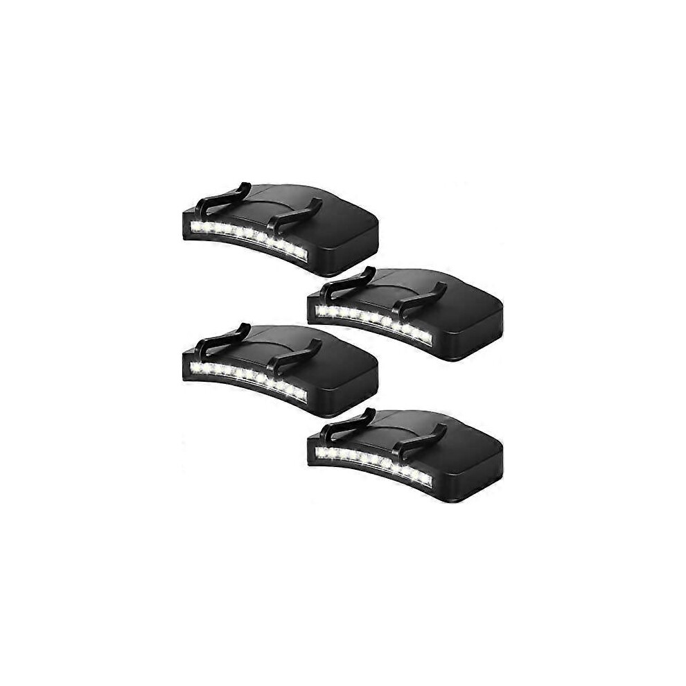Kikidex (As Show, One Size) 4Pcs Clip Head Led Super Bright Handsfree Head Flash For Hunting Camping Fishing Hiking Light