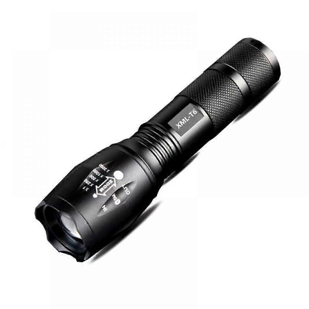 Kikidex (As Show, One Size) Strong Light Flashlight Waterproof, Mini Portable Rechargeable Flashlight, Zoom Outdoor Riding Long-Range Telescopic Light