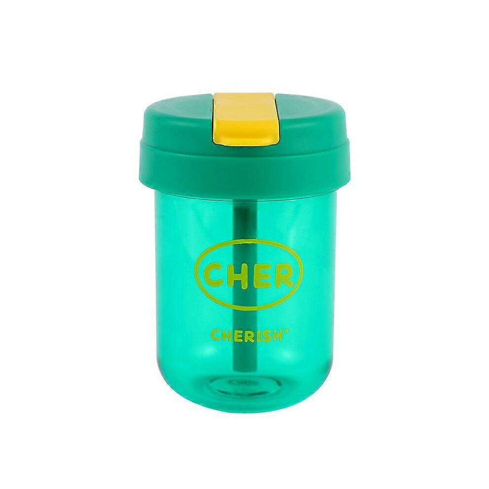 Kikidex (As Show, One Size) Small Capacity Portable Plastic Coffee Mug Green 300Ml