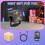 Mini Disco Lights Party Lights, Sound Activated with Remote Control & Timer, 120 Patterns RGB LED Stage Lighting 6