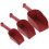 3Pcs Brown Plastic Soil Scoops Durable Garden for Home Use 9