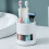 1Pc White ABS Chopstick Draining Rack Desktop Utensil Holder Kitchen 4