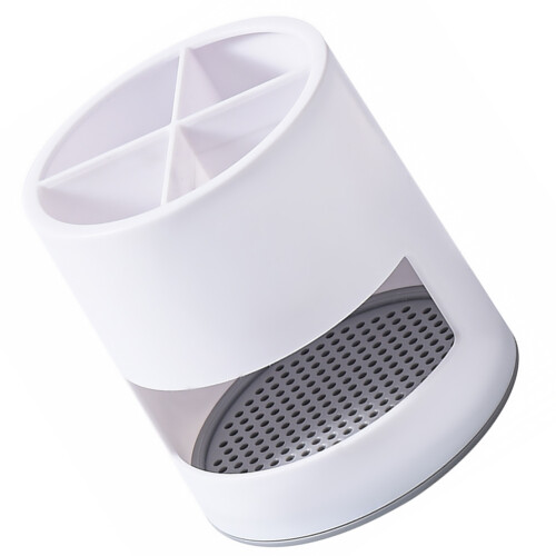 1Pc White ABS Chopstick Draining Rack Desktop Utensil Holder Kitchen 2
