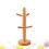 Coffee Mug Rack Tree Shape Beech 1pcs 12.6x4.7x4.7in 9
