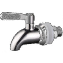 Stainless Steel Replacement Faucet for Beverage Dispenser, Rotating Juice Tap, Beer Faucet, Wine Barrel Faucet, 16mm, Compatible with Glass Faucets