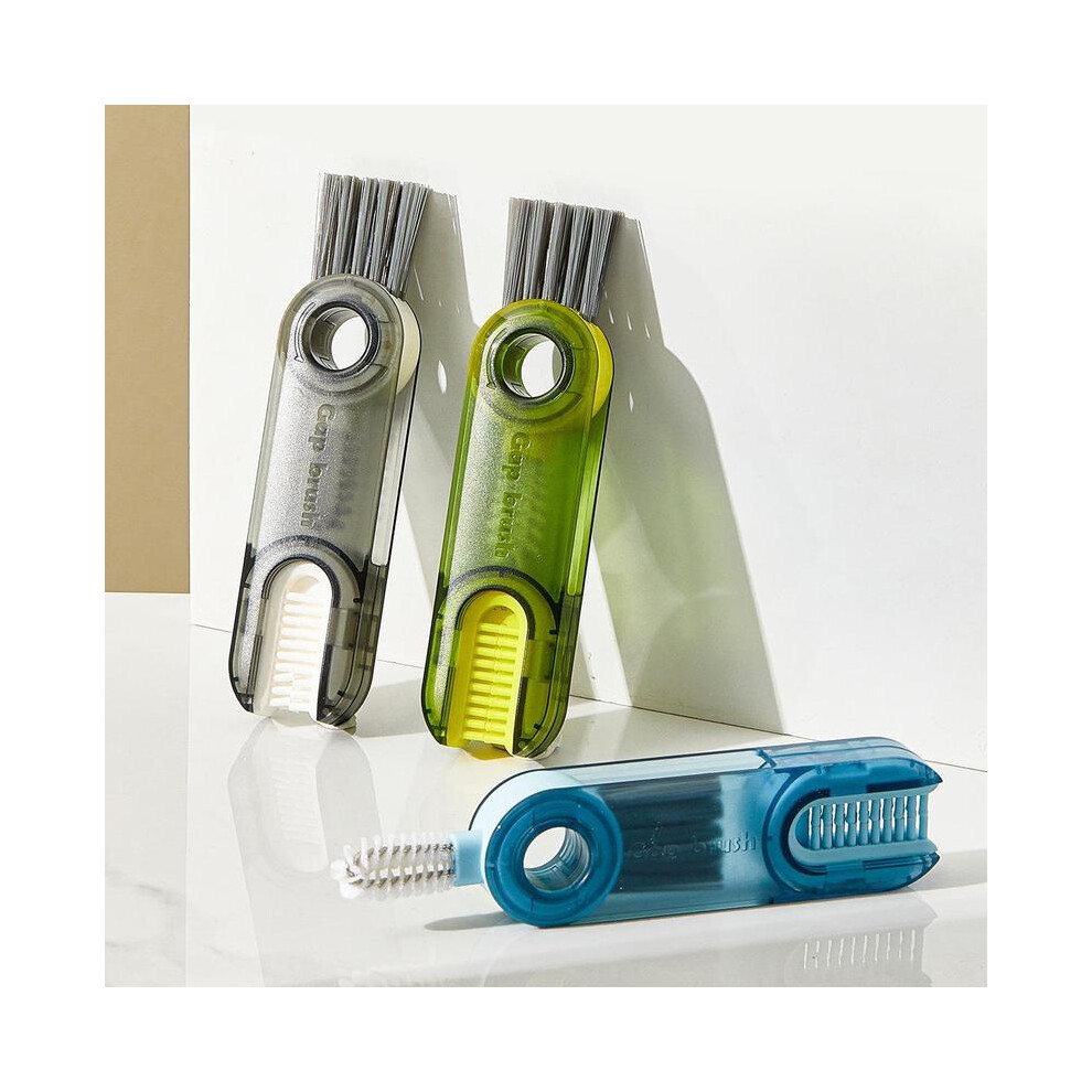 (Blue, one-size) 3 in 1 Lid Cleaning Brush, 1 Count Insulation Cup Crevice Brush, Silicone Cup Mouth Cleaning Brush, Kitchen Cleaning Tool-image-OPC-PKSNGFX-NEW