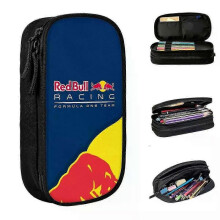 Reds Double-Bull Motor Pencil Case Creative Motocross Pen Bags for Student Large Storage Students School Gifts Pencilcases jm