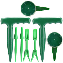 8Pcs Green Plastic Seed Tool 5-Gear Adjustable Garden Planter