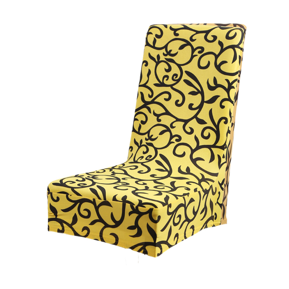 (Bright yellowblack) 5pcs Chair Cover Stylish Protection For Favorite Chairs Easy To-image-OPC-PKSNKYK-NEW