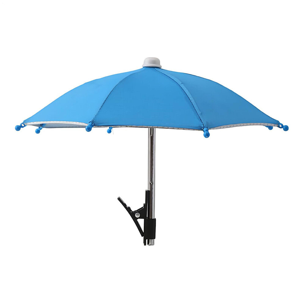 Phone Umbrella - Clip-On Uv Protection Sunshade, Angle Adjustable, Anti-Reflective Cover For Filming Outdoors, Blue 9016109145338