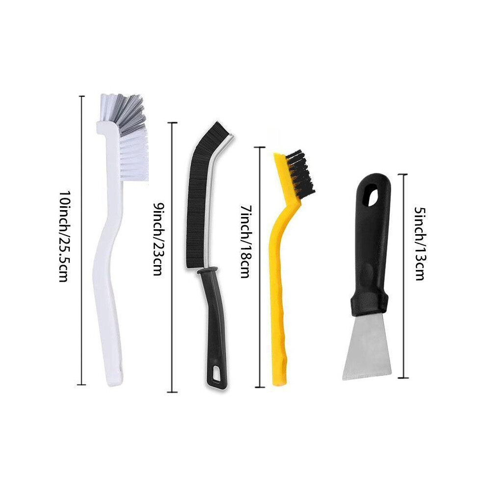 (White & Black & Red & Yellow, 10pcs/set) Crevice Cleaning Brush Set, 5/10/11pcs/set Home Multifunctional Hard Bristle Cleaning Brush, Household Clean-image-OPC-PKSNNZZ-NEW