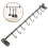 Heavy Duty Kitchen Hook Grey Wall-Mount Hook for Utensils 6