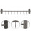 Heavy Duty Kitchen Hook Grey Wall-Mount Hook for Utensils 4