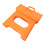 1Pc Small Foldable Stool Orange PP Folding Taboret for Home Travel 8