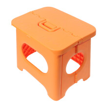 1Stk Kleiner Faltbarer Hocker Orange Aus PP Robust Für Zuhause