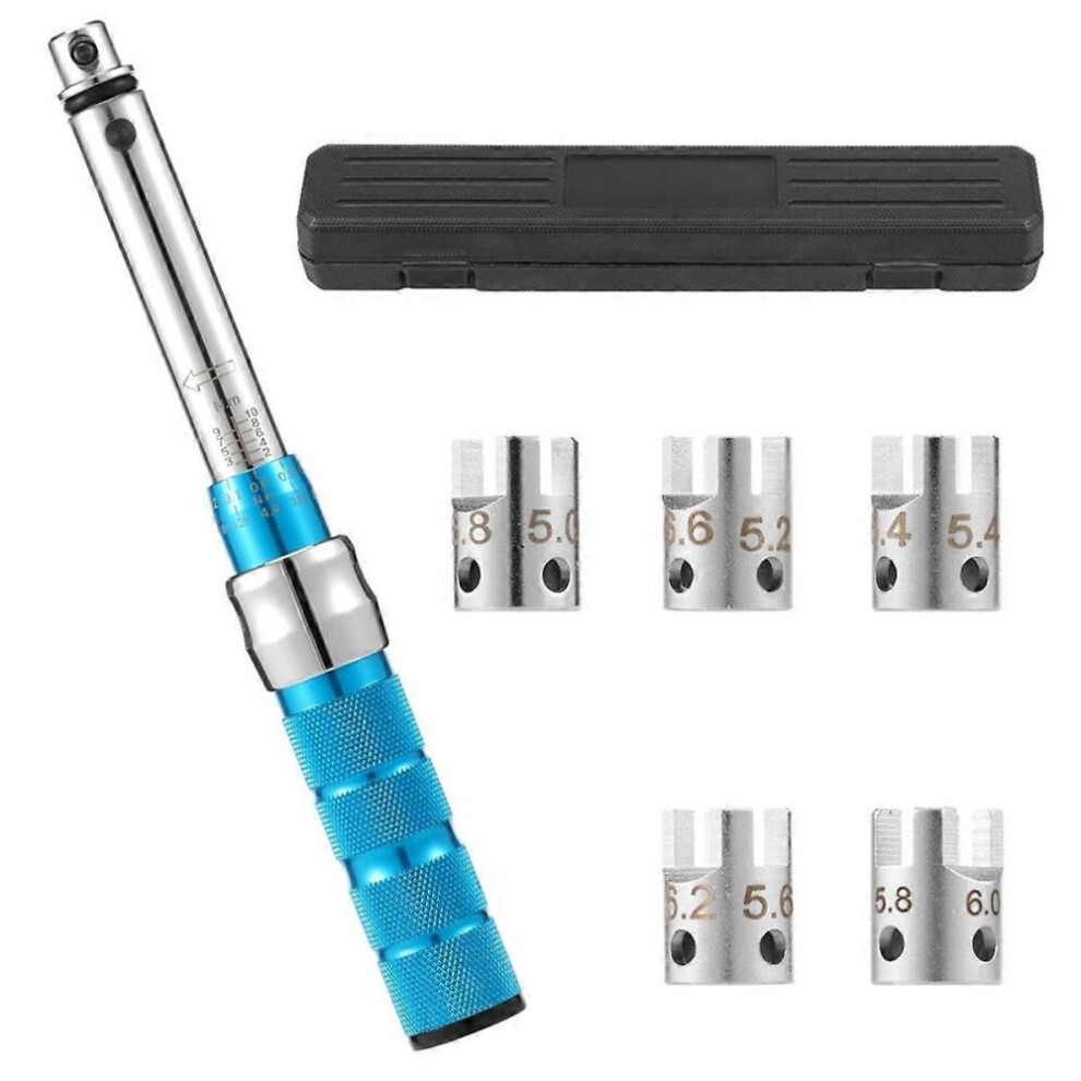Spoke Torque Wrench, 2-10 Nm Motorcycle Spoke Wrench Set, Steel Torque Wheel Spoke Spanner With Stor 6477056505256