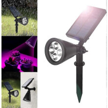 Ηλιακός λαμπτήρας φυτών LED, με ρυθμιζόμενο εύκαμπτο ηλιακό φως 90 μοιρών, με 4 φώ