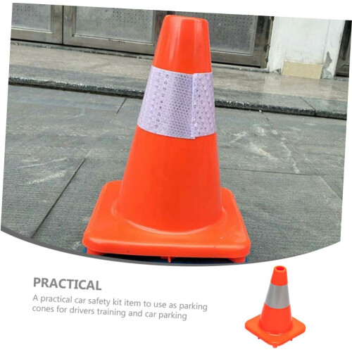 Traffic Cone Reflective Parking Cone For Outdoor Use, Construction Sites, Driving Training 1