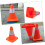 Traffic Cone Reflective Parking Cone For Outdoor Use, Construction Sites, Driving Training 3