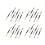 30 doppelseitiger lidschattenpinsel aus aluminium, latexfrei 5