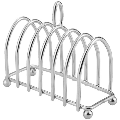 Stainless Steel Toast Rack Silver Bread Holder for Kitchen 2