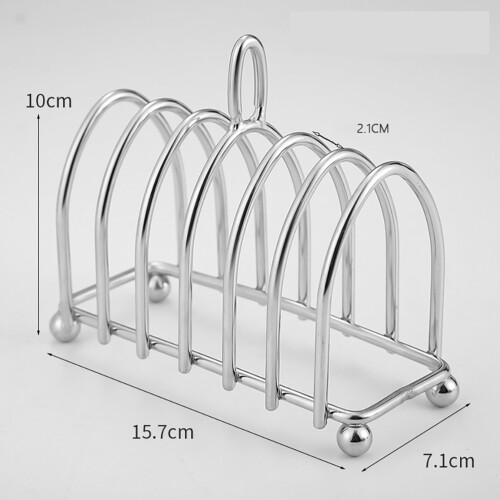 Stainless Steel Toast Rack Silver Bread Holder for Kitchen 1