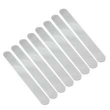 8-delig lederen armband set 20 mm met roestvrijstalen sluiting,