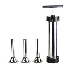 1 Set 4 Pcs Stainless Steel Sausage Stuffer Kit Manual Salami Makers