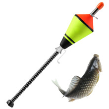 Lighted Fishing Bobbers, 2-Speed High-Sensitivity Floats With Automatic Hook, Portable Stainless Steel Lighted Bobbers