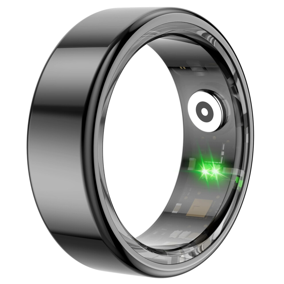 Smart Ring Men Women Heart Rate Monitor Sleep Tracker IP68 Waterproof Fitness Ring Calorie Counter Rose Gold Black UK8
