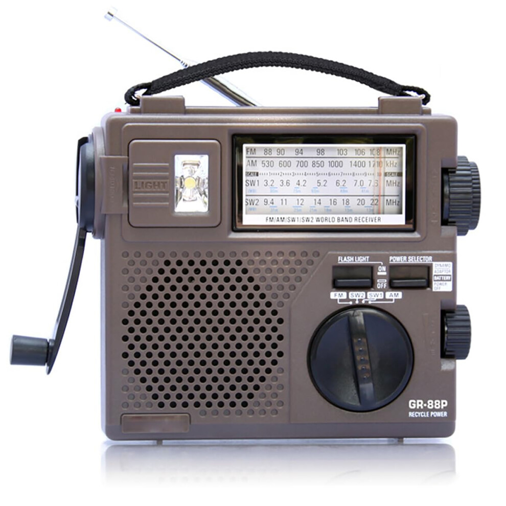 Hand Crank Generator Emergency Radio Portable With Flashlight Fm/Mw/Sw1/Sw2 Dab Radio For Family Travel 9016109146212