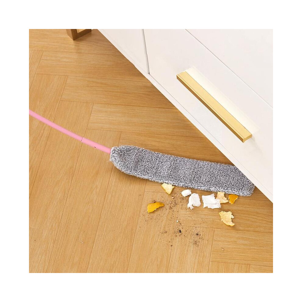 (Pink & Grey, 1 count cleaning duster) Long Handle Cleaning Broom, 1 Count Crevice Dust Cleaning Brush, Household Dust Sweeping Mop Cleaning Tool for-image-OPC-PKSNXMP-NEW
