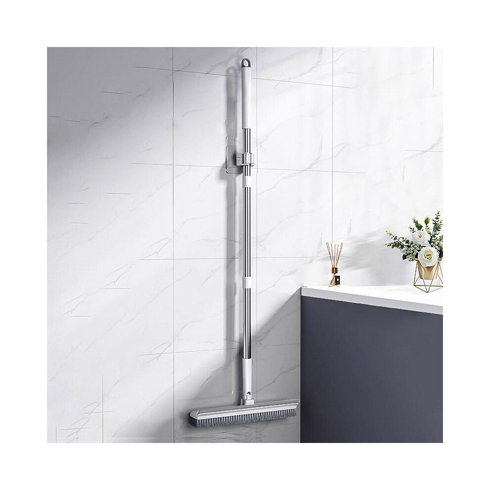 (Off-White, 1 Count) Long Handle Floor Brush, 1 Count 2 in 1 Rotatable Floor Cleaning Scrape Mop, Household Cleaning Tools-image-OPC-PKSNXRT-NEW