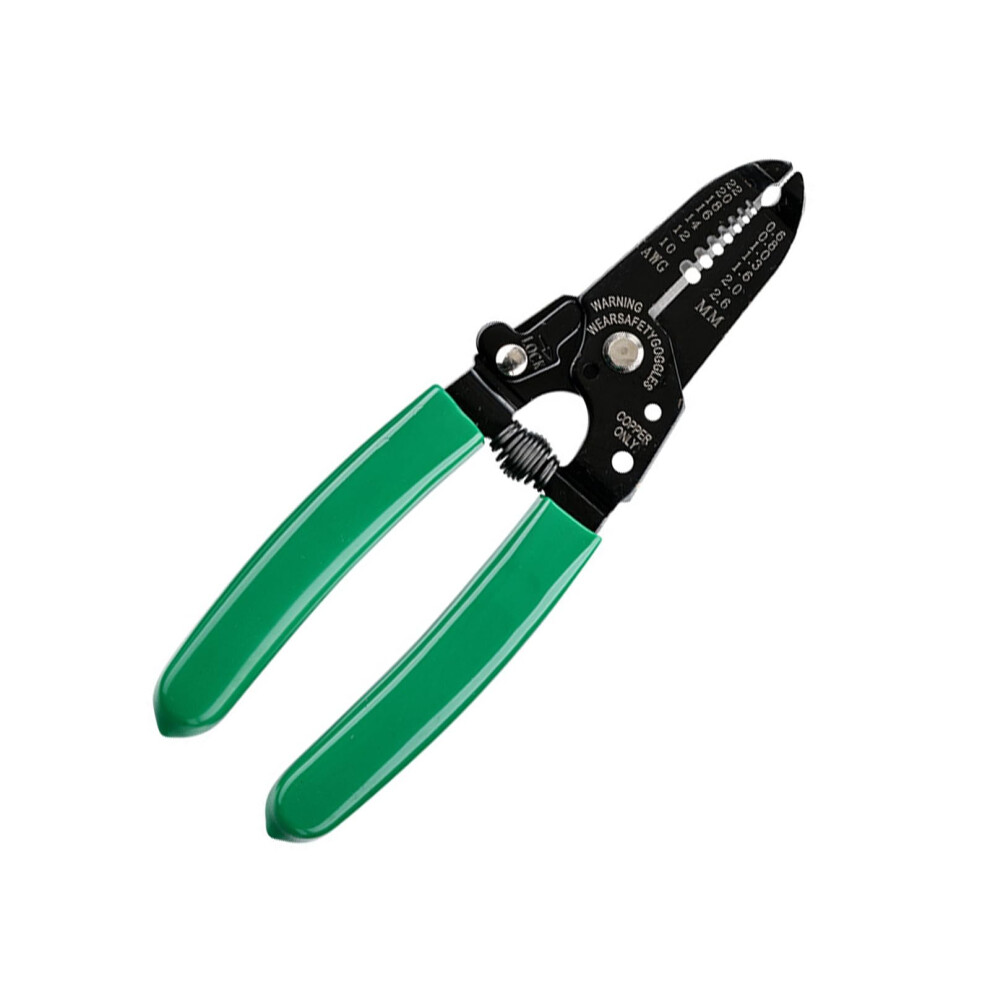 Wire Stripper Multipurpose Electrician Crimping Pliers Carbon Steel Cable Cutter Tool Green 9016109146465