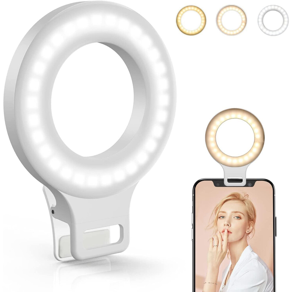 Clip On Ring Kimwood Rechargeable 60 Led Selfie Ring For Phone, Laptop, Tablet (3 Models, 5 Level Brightness) Light 749655517302