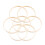 15 bamboe dreamcatcher ringen 23 cm, diy handwerkkit 4