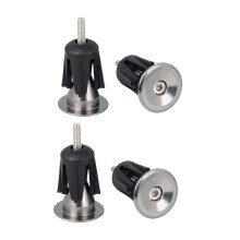 2 paar fietsstuurhandvatten aluminium CNC, vergrendelende plug,
