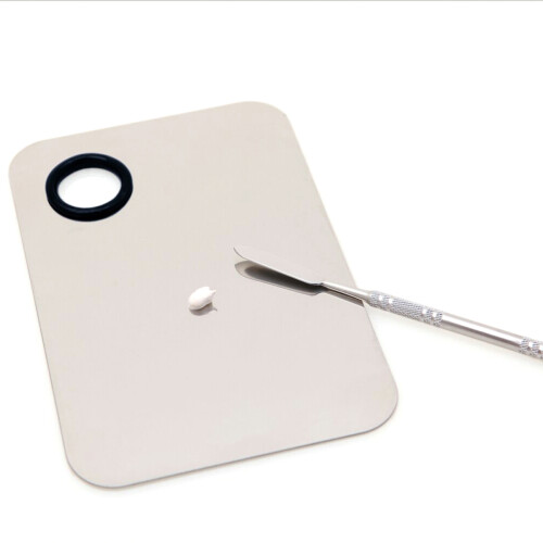 15x10 cm Stainless Steel Make-up met Spatel Tool 1