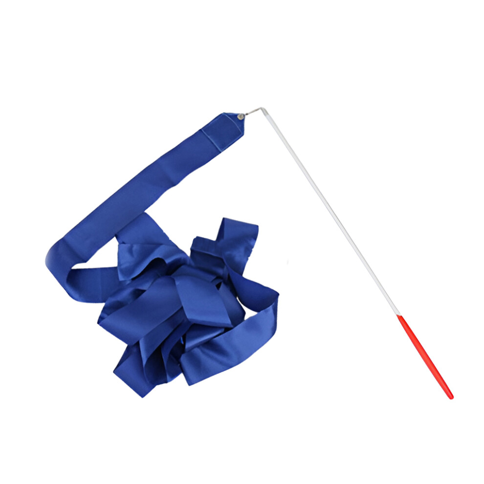 (Dark Blue) Ribbon Wands Training Portable Party Gymnastics Dance Streamers for-image-OPC-PKSP9DS-NEW